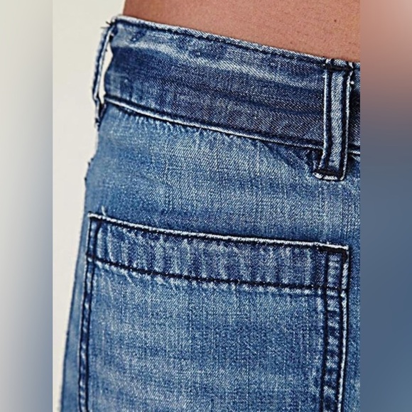 Flamingals Women's Pocket Detail Wide Leg Jeans Low Waist Vintage Pants XL - Picture 5 of 9